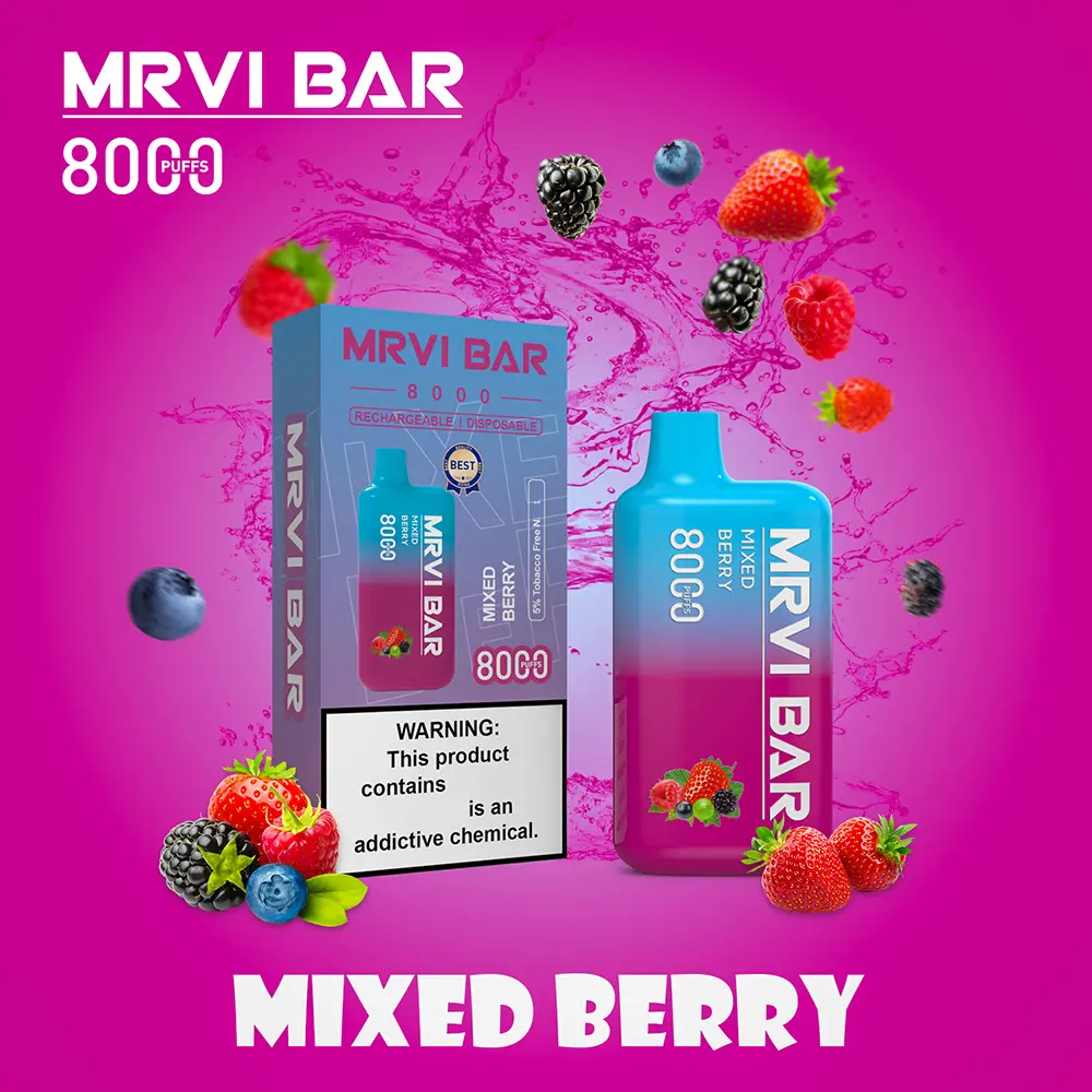 Hot Selling Original MRVI BAR 8000 Puffs Vape Disposable Vape 10 flavors Pen Mini Electronic Cigarettes E Cig  (5)ygc