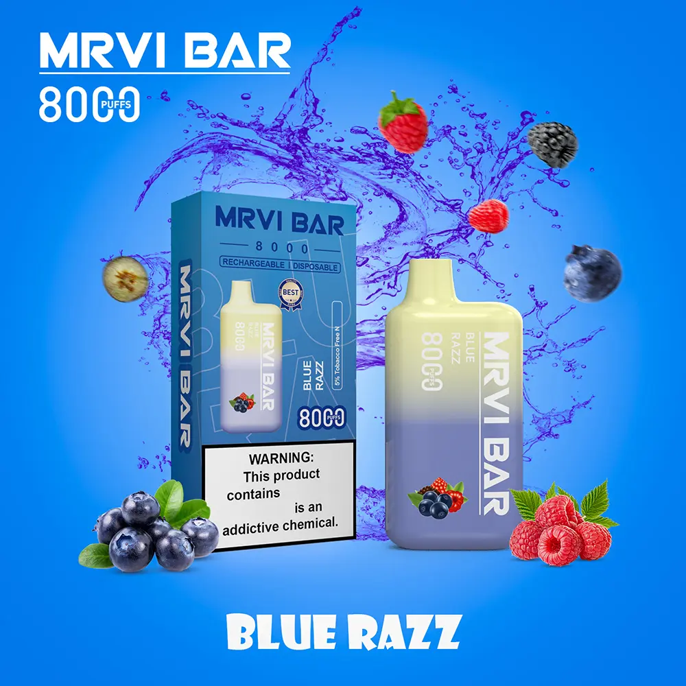 Hot Selling Original MRVI BAR 8000 Puffs Vape Disposable Vape 10 flavors Pen Mini Electronic Cigarettes E Cig  (6)1b3