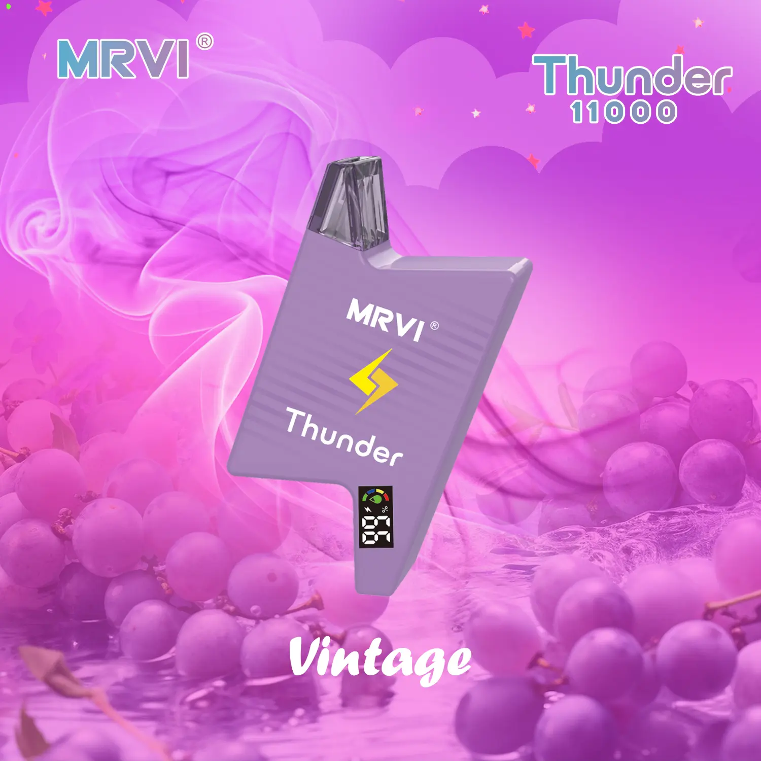 Wholesale Big Puffs MRVI THUNDER 11000Puffs Disposable Vape Box (4).jpg
