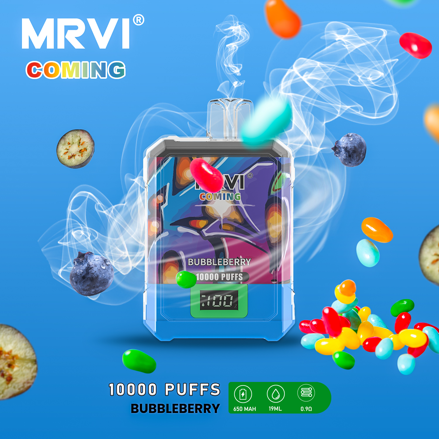 Top Selling MRVI COMING 10000 Puffs With Power Screen Display (7)5w6