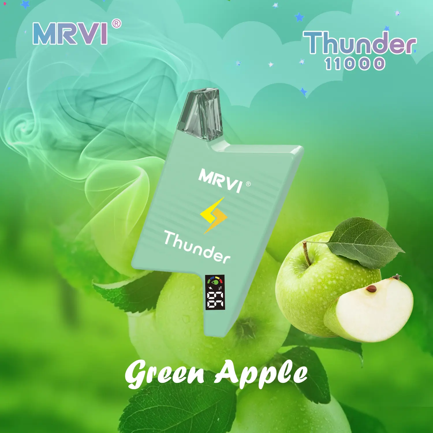 Wholesale Big Puffs MRVI THUNDER 11000Puffs Disposable Vape Box (7)4ba