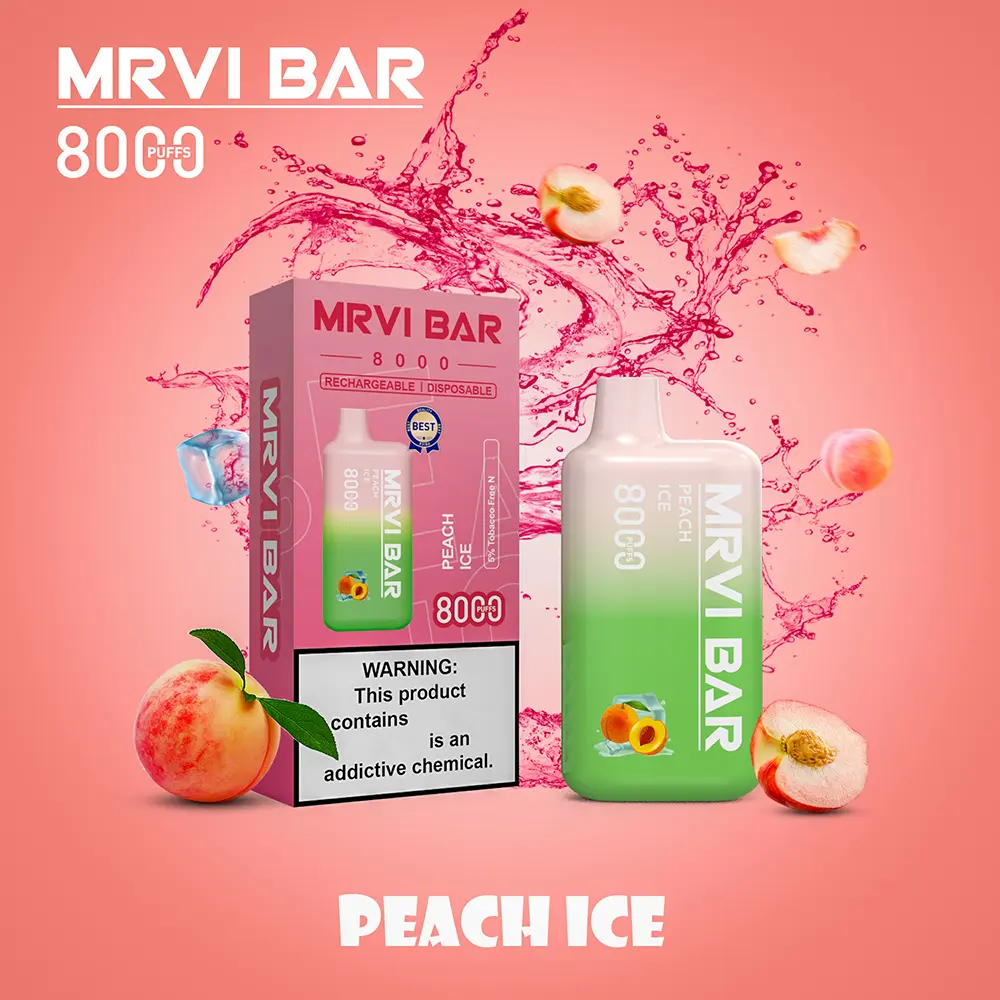 Hot Selling Original MRVI BAR 8000 Puffs Vape Disposable Vape 10 flavors Pen Mini Electronic Cigarettes E Cig  (8)vdx