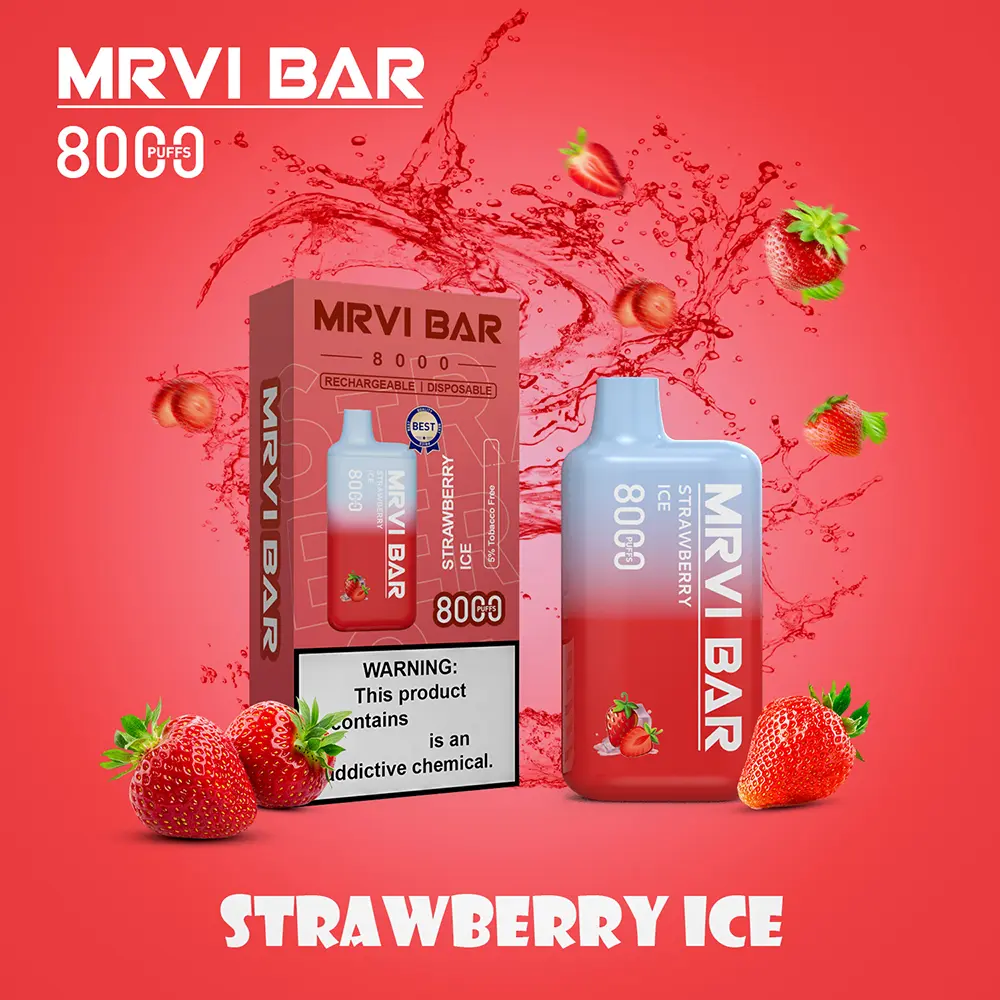 Hot Selling Original MRVI BAR 8000 Puffs Vape Disposable Vape 10 flavors Pen Mini Electronic Cigarettes E Cig  (2)a87