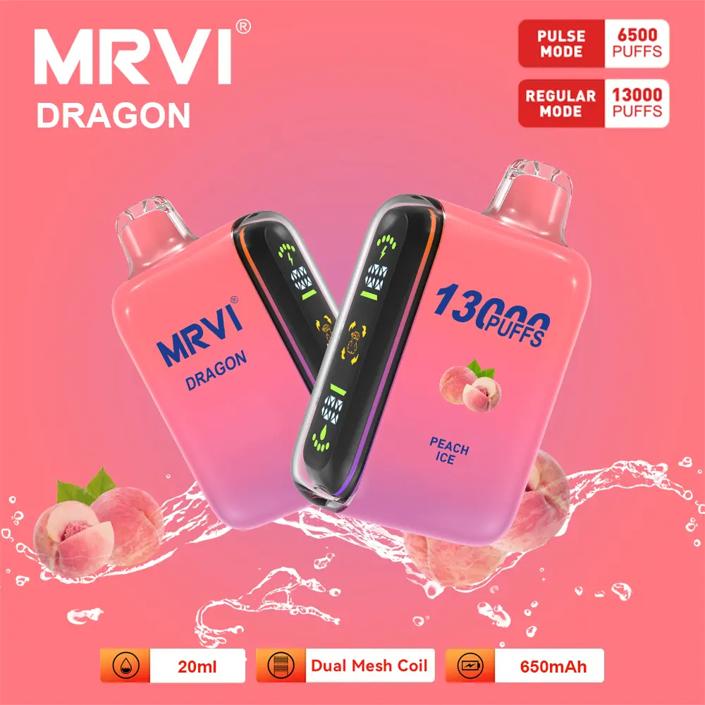 MRVI DRAGON 13000 Puffs With Dual Mesh Coil&Display Screen (2)xix