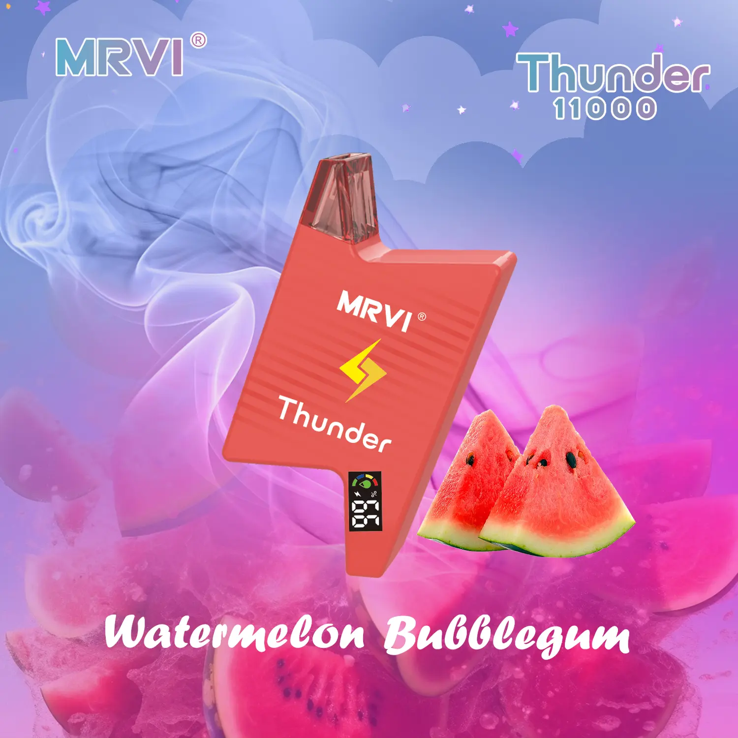 Wholesale Big Puffs MRVI THUNDER 11000Puffs Disposable Vape Box (5)7wi